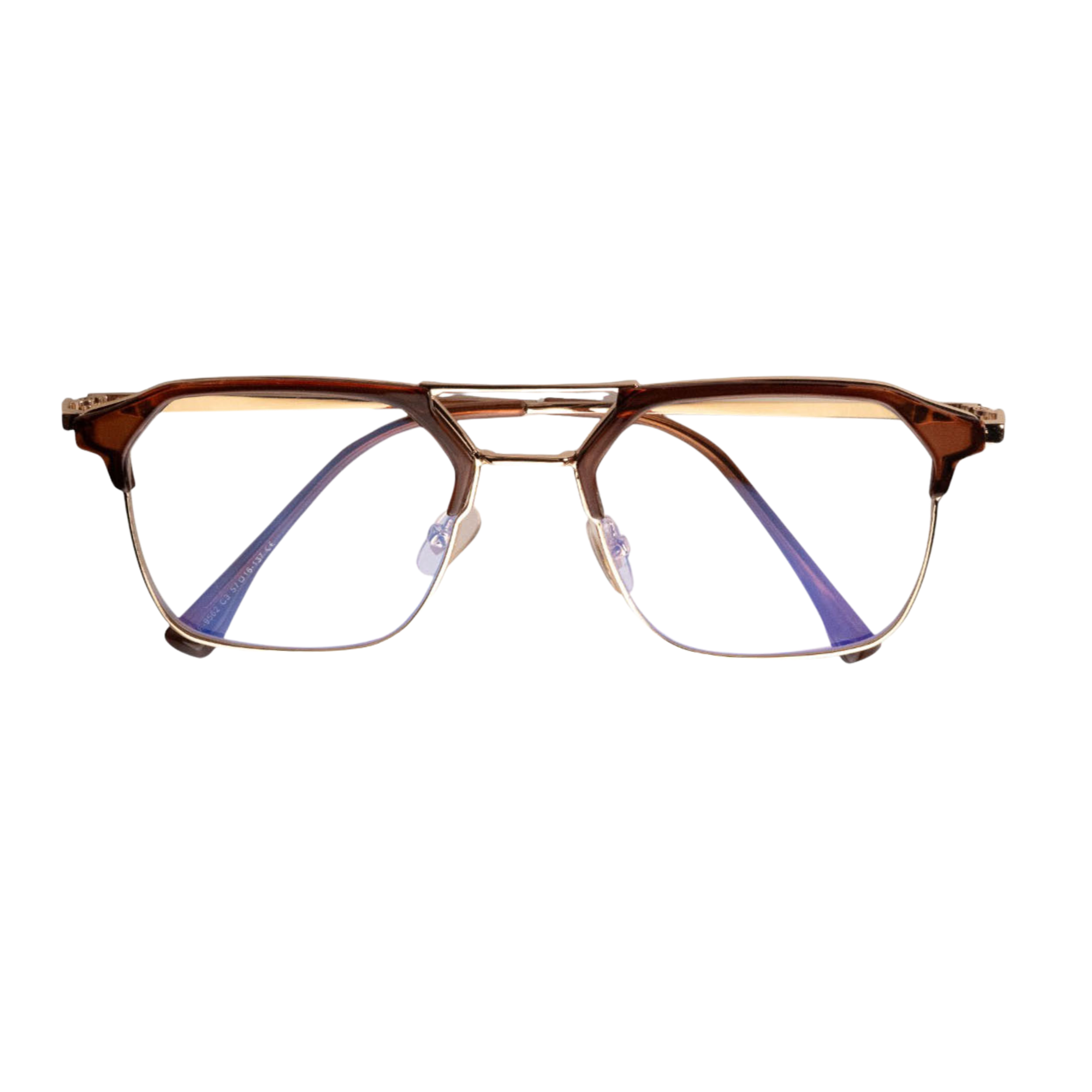 Mavi Ekran Koruma Gözlüğü – Browline Kahve Gold