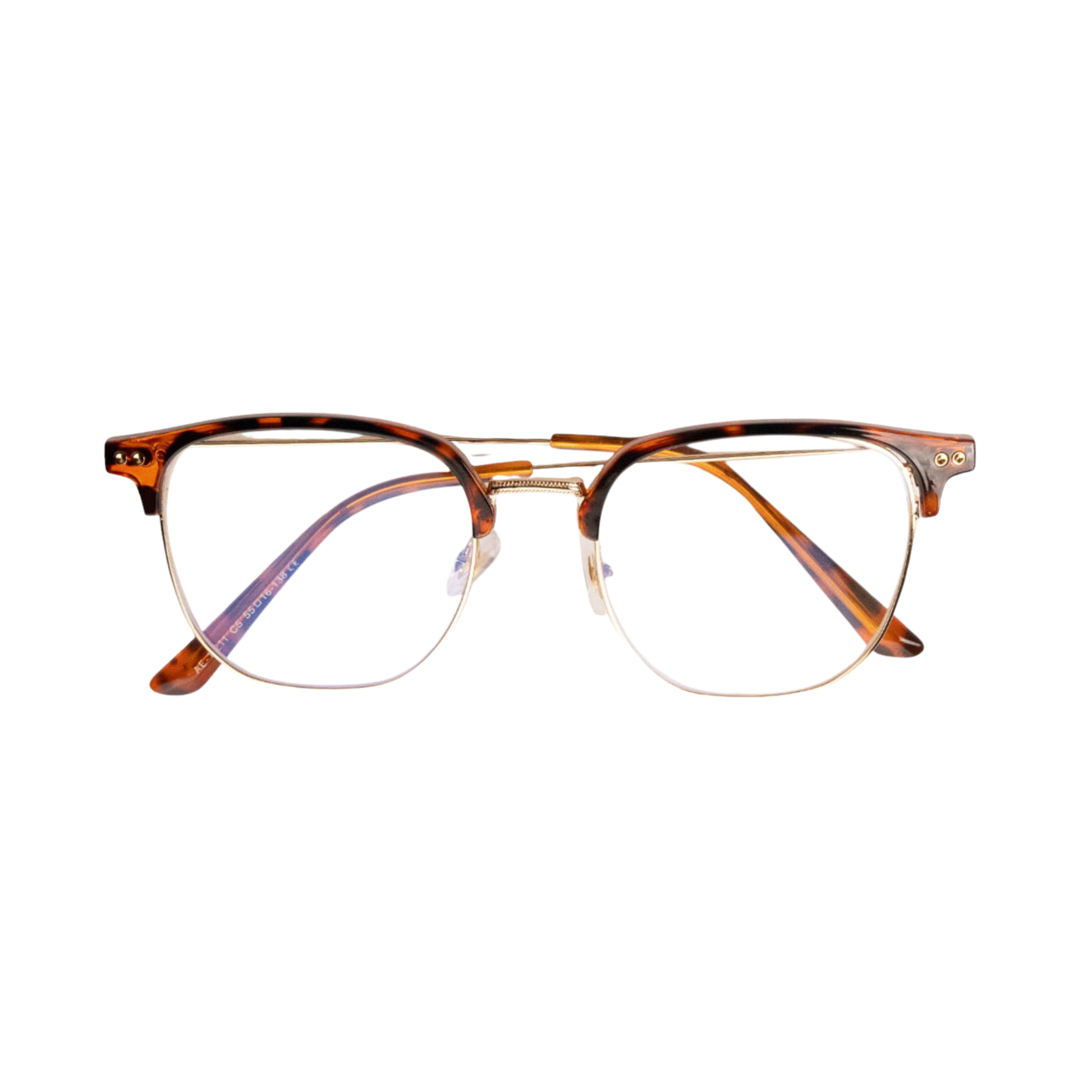 Mavi Ekran Koruma Gözlüğü – Clubmaster Tortoise Gold