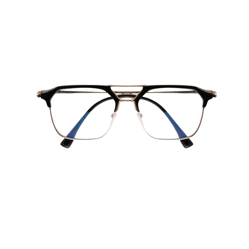 Mavi Ekran Koruma Gözlüğü – Browline Gold Black