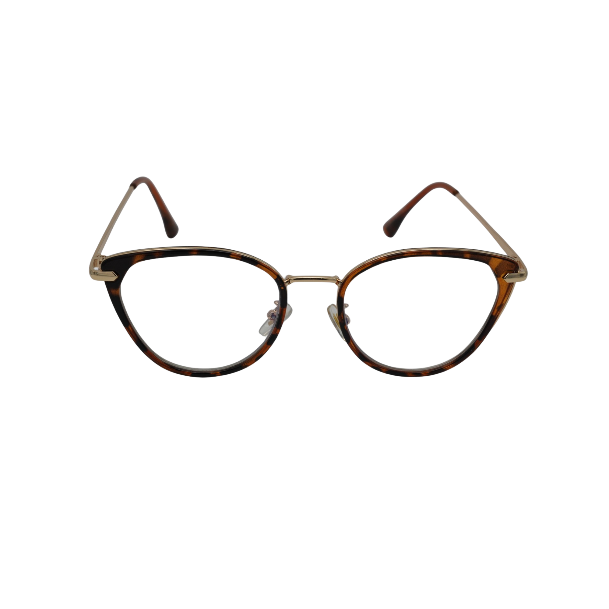 Mavi Ekran Koruma Gözlüğü –Cateye Metal Gold Havana