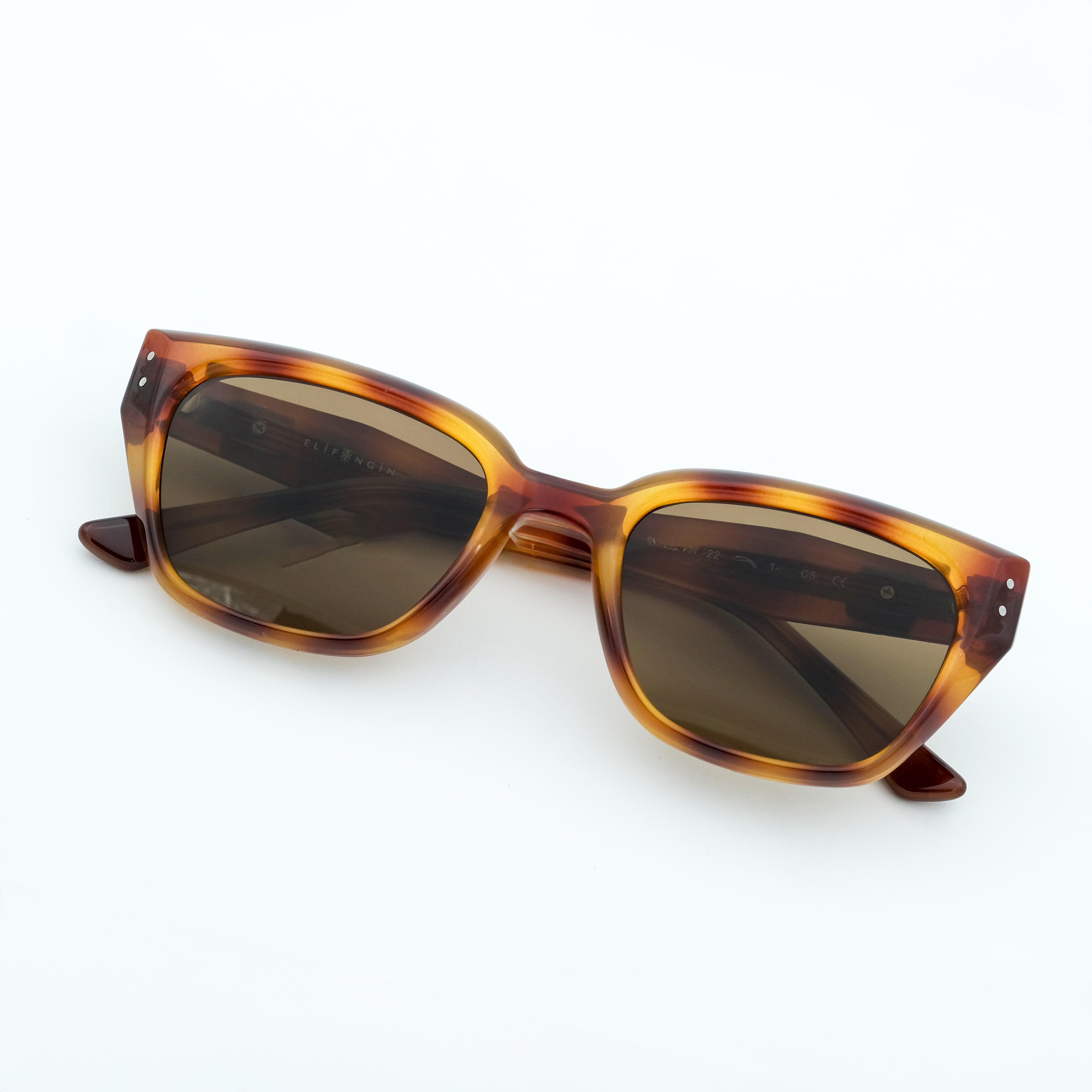 Carmine Kahverengi Leopar Gözlük