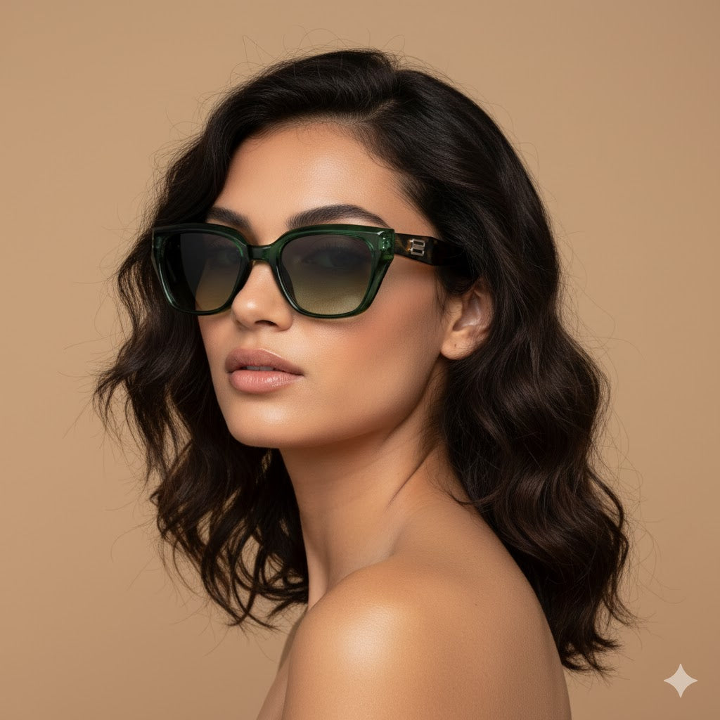 Carmine Yeşil Gözlük