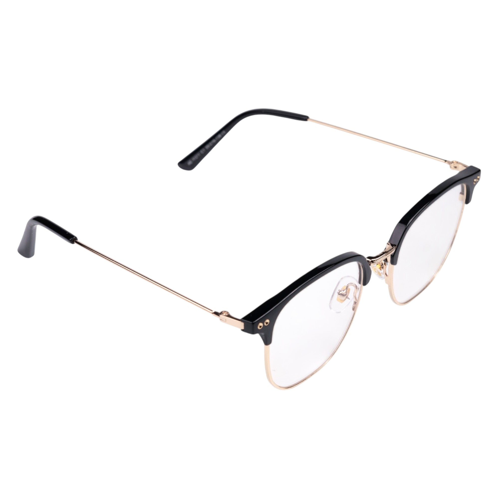 Mavi Ekran Koruma Gözlüğü Clubmaster Siyah & Gold