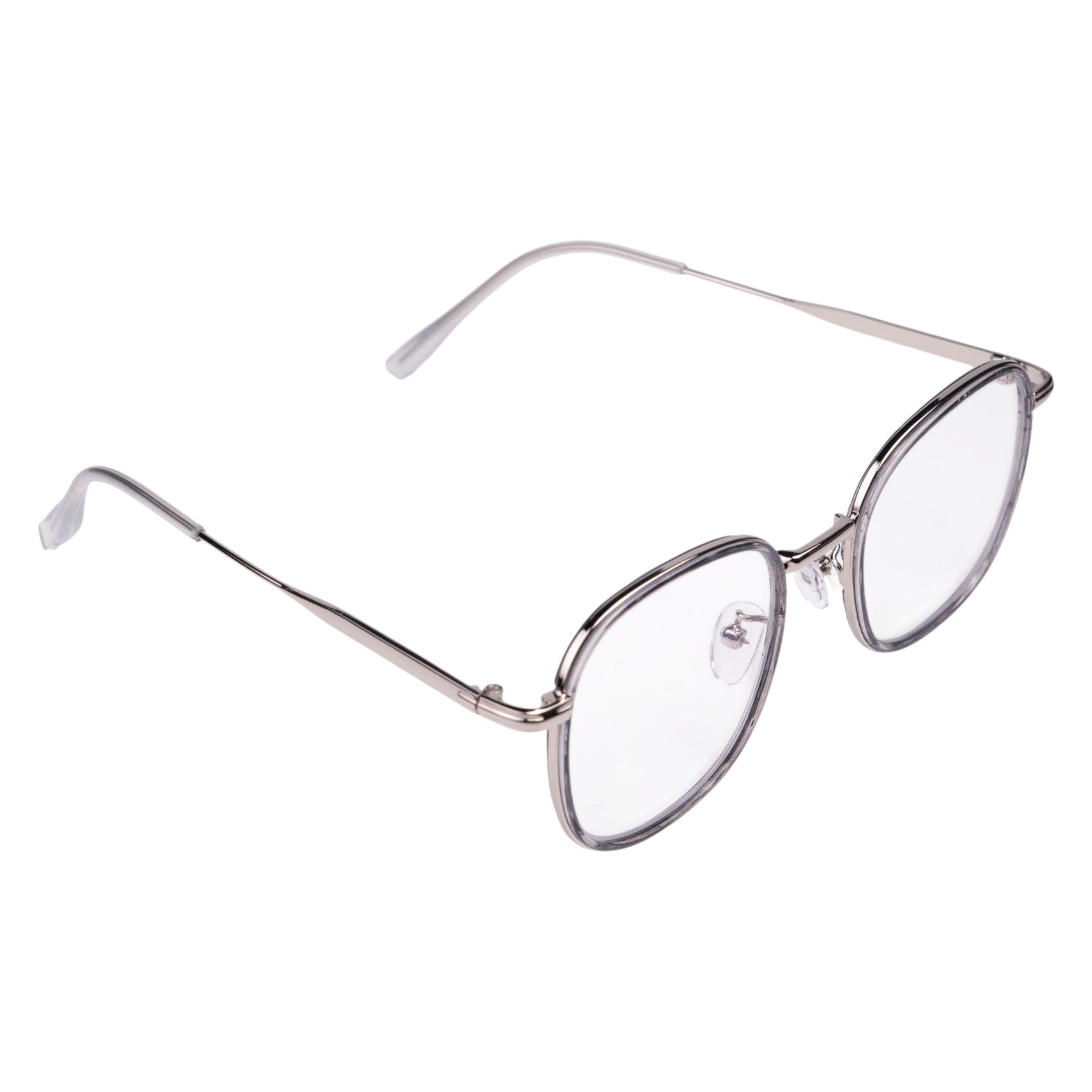 Mavi Ekran Koruma Gözlüğü – Metal Frame Silver Grey