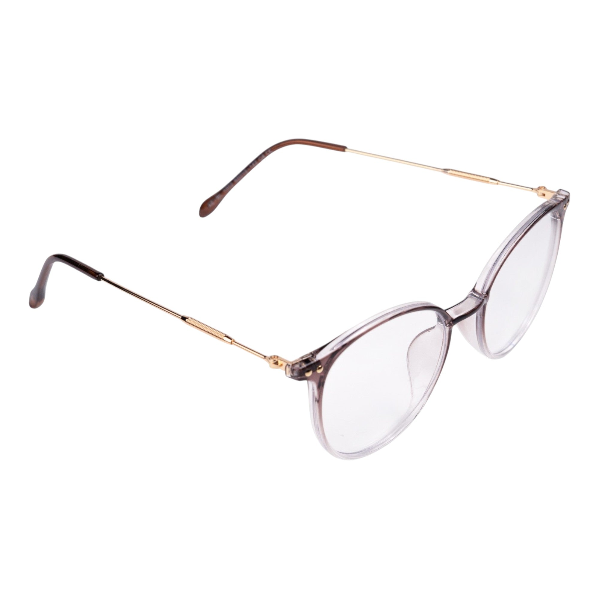 Mavi Ekran Koruma Gözlüğü –Luna  Kahve Şeffaf Gold