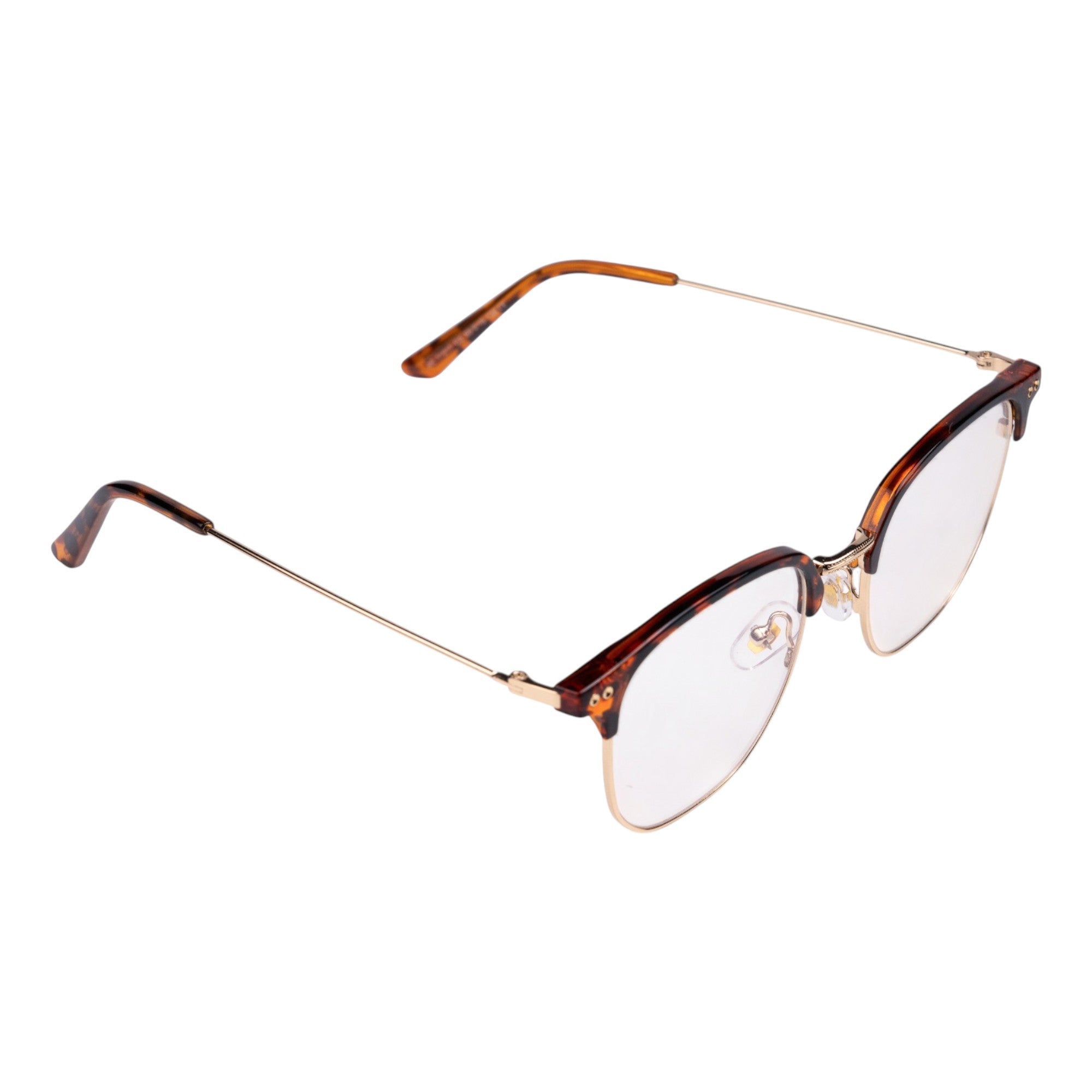 Mavi Ekran Koruma Gözlüğü – Clubmaster Tortoise Gold