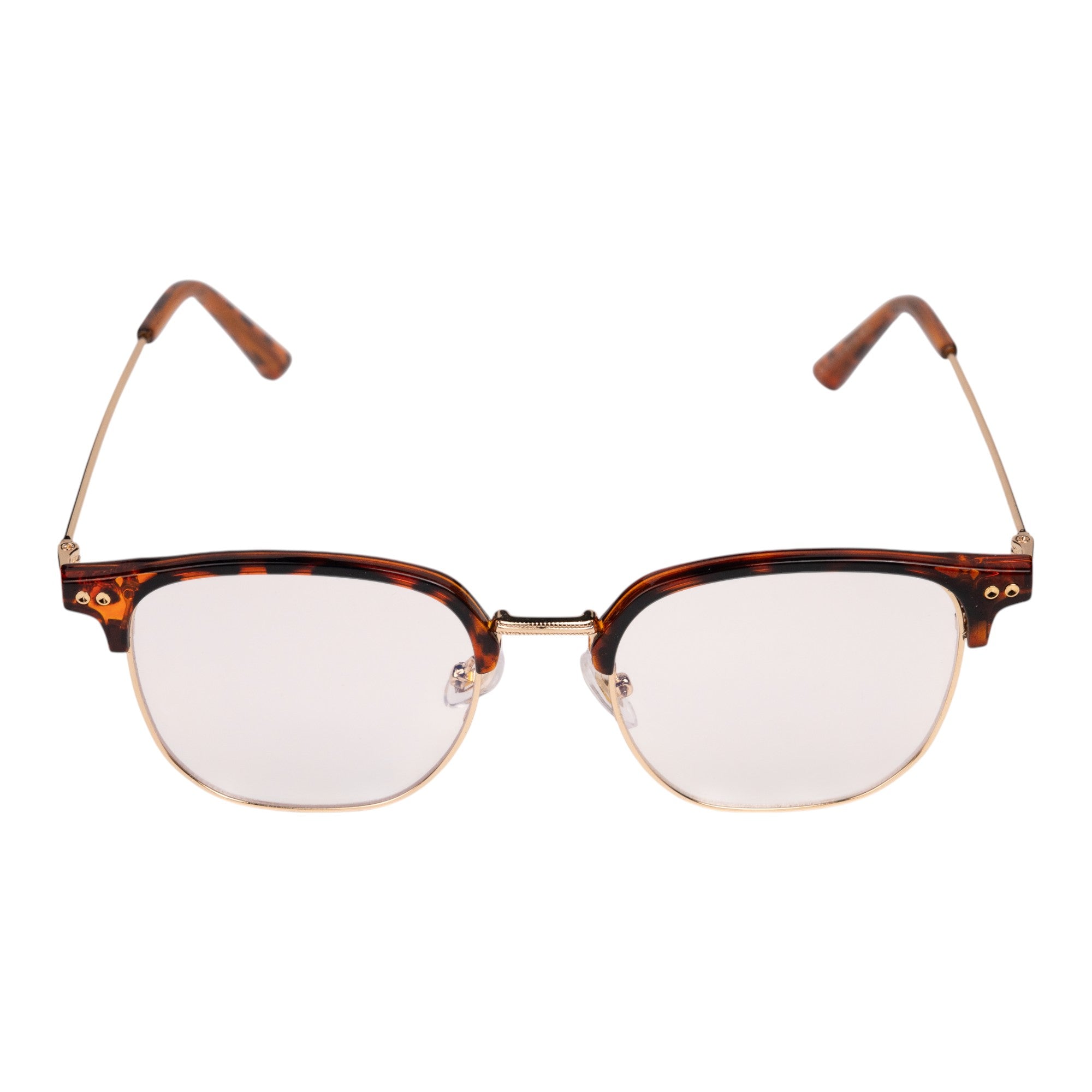 Mavi Ekran Koruma Gözlüğü – Clubmaster Tortoise Gold