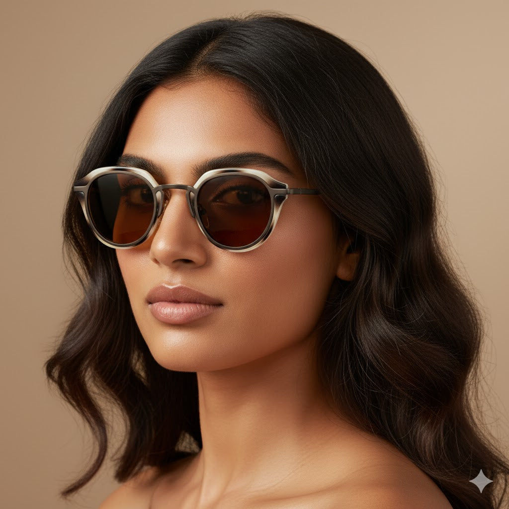 Blush Kahverengi&Bej Gözlük