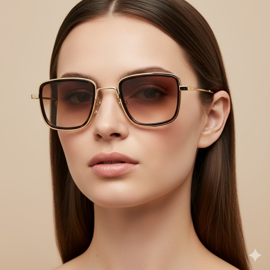 Chic Kahverengi Gözlük